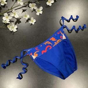 Vintage Catalina Ocean Gear Side Tie String Floral Bikini Bottoms 90’s Y2K